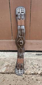 Bruine paardrij singel prestige rp 65 cm lang anatomisch lak, Dieren en Toebehoren, Paarden en Pony's | Hoofdstellen en Tuigage