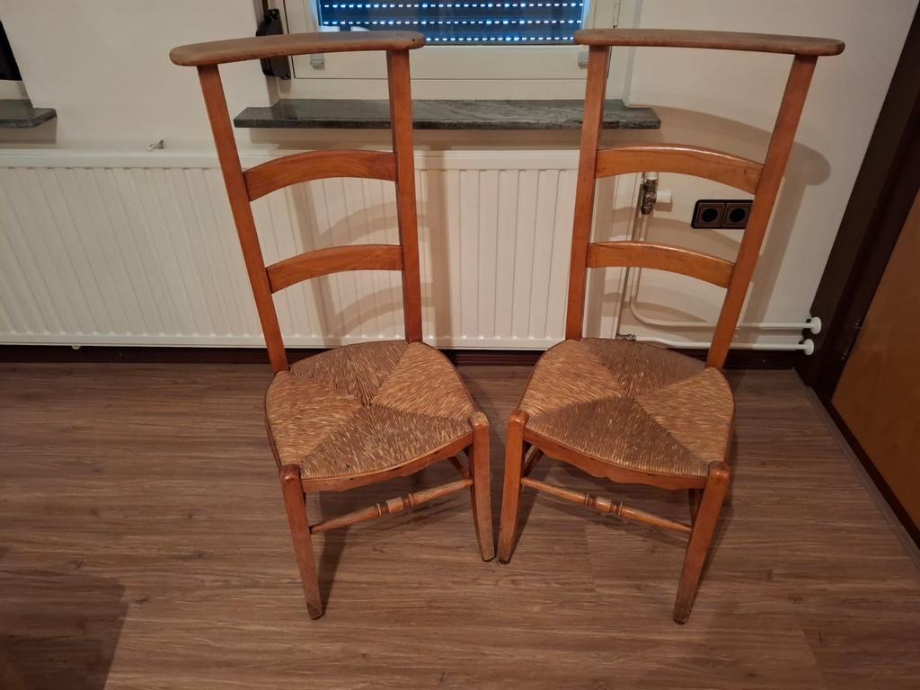 2 antieke bidstoeltjes, Antiek en Kunst, Ophalen