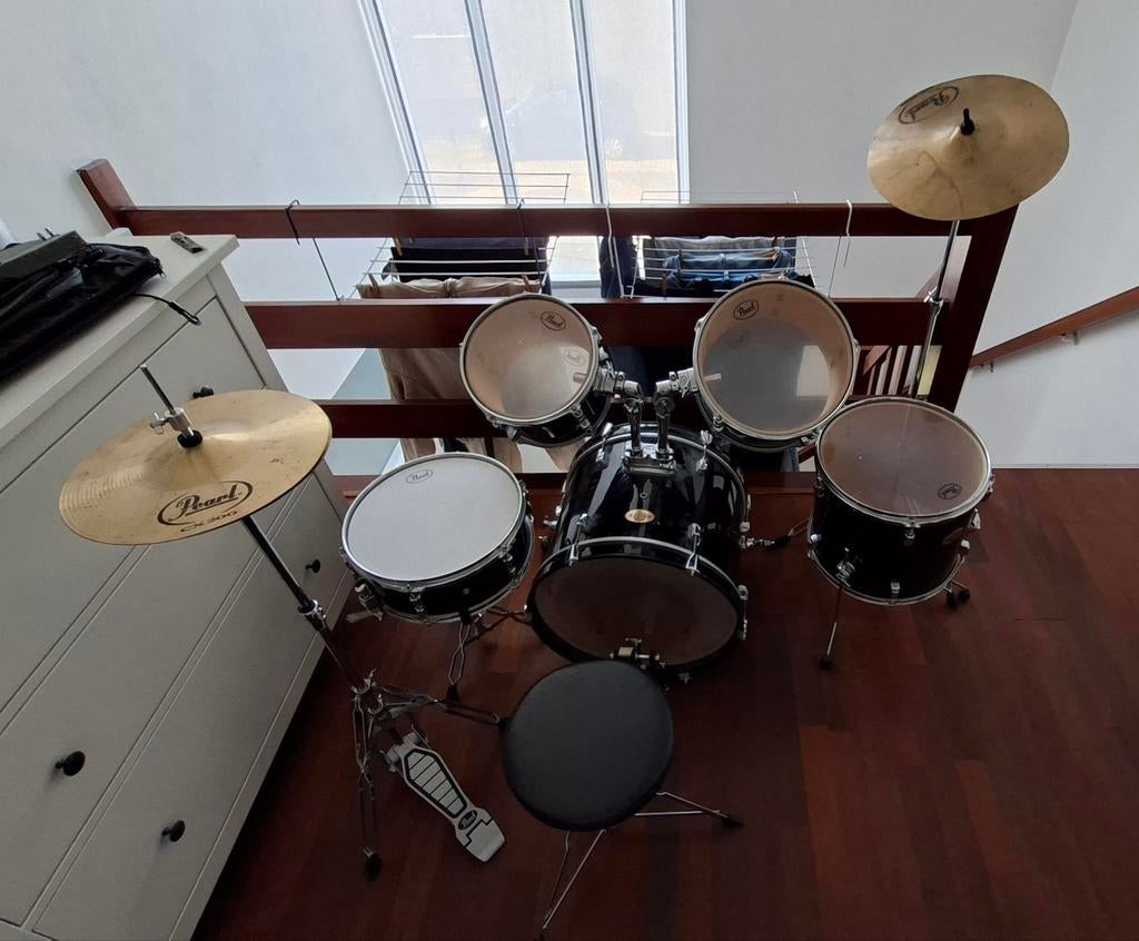 Te koop Pearl drumstel, Muziek en Instrumenten, Ophalen, Gebruikt, Pearl