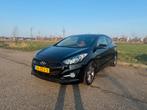 Hyundai i30 I-Magine 1.6 GDI 3DR| Leer | navi | climate |, Auto's, Voorwielaandrijving, 1591 cc, 4 cilinders, Zwart