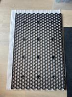 Grindrooster zwart kunststof met worteldoek 120x79x3cm, Ophalen, Overige materialen, Zwart, Nieuw