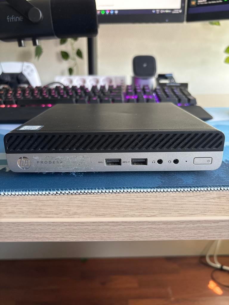 HP ProDesk 400 G5 Mini PC - i5-9500T, 16GB RAM, 256GB NVMe, 2 tot 3 Ghz, Ophalen of Verzenden, Zo goed als nieuw, SSD