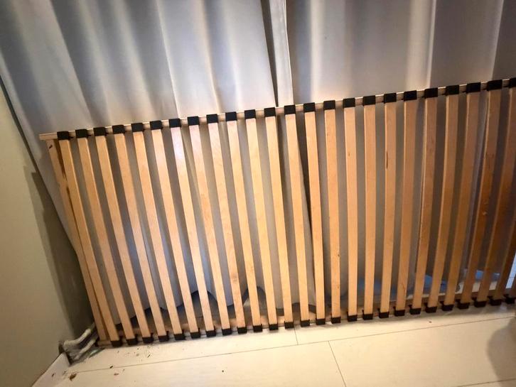 IKEA Lattenbodem 90x200 cm, Huis en Inrichting, Slaapkamer | Bedden, Gebruikt, Eenpersoons, 90 cm, 200 cm, Hout, Ophalen