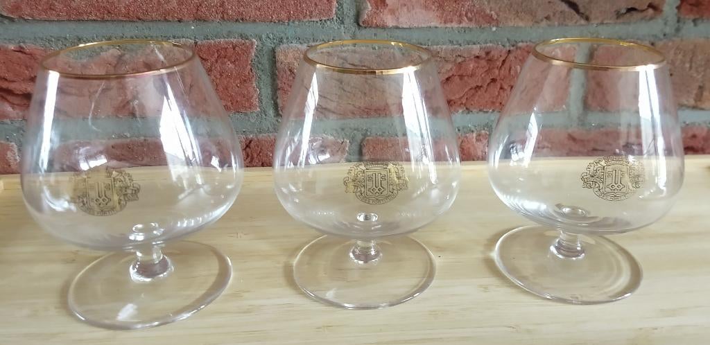 vintage cognac glazen, volgnr 28, Ophalen of Verzenden