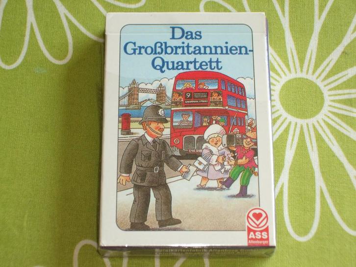 Duits Groot Brittannië kwartet - Grossbritannien quartett, Verzamelen, Speelkaarten, Jokers en Kwartetten, Zo goed als nieuw, Kwartet(ten)
