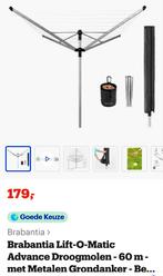 Brabantia droogmolen 60m compleet, Tuin en Terras, Droogmolens en Wasrekken, Ophalen, Zo goed als nieuw, Droogmolen