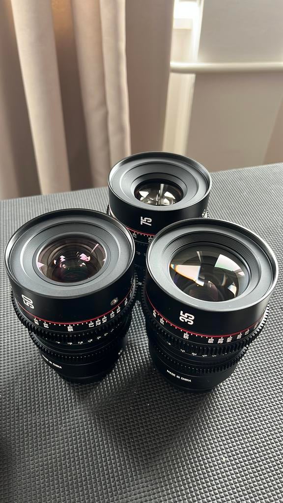 MEIKE CINE LENZEN EF MOUNT s35 sensor, Ophalen of Verzenden, Zo goed als nieuw