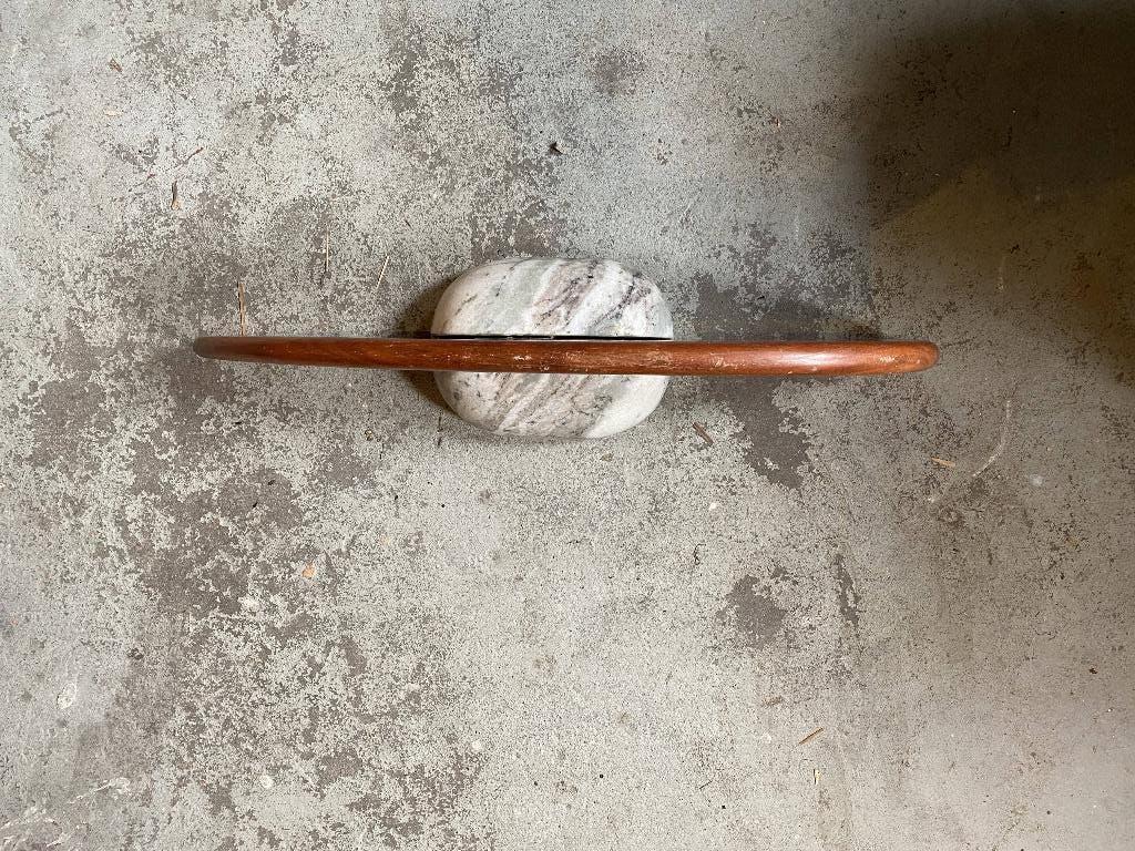 Wandplank met marmeren houder / ophangsysteem, Huis en Inrichting, Woonaccessoires | Wandplanken en Boekenplanken, Gebruikt, Ophalen