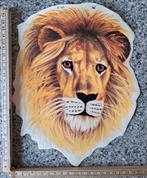 Prachtige grote vintage autosticker Leeuwen hoofd, Verzamelen, Ophalen of Verzenden, Zo goed als nieuw