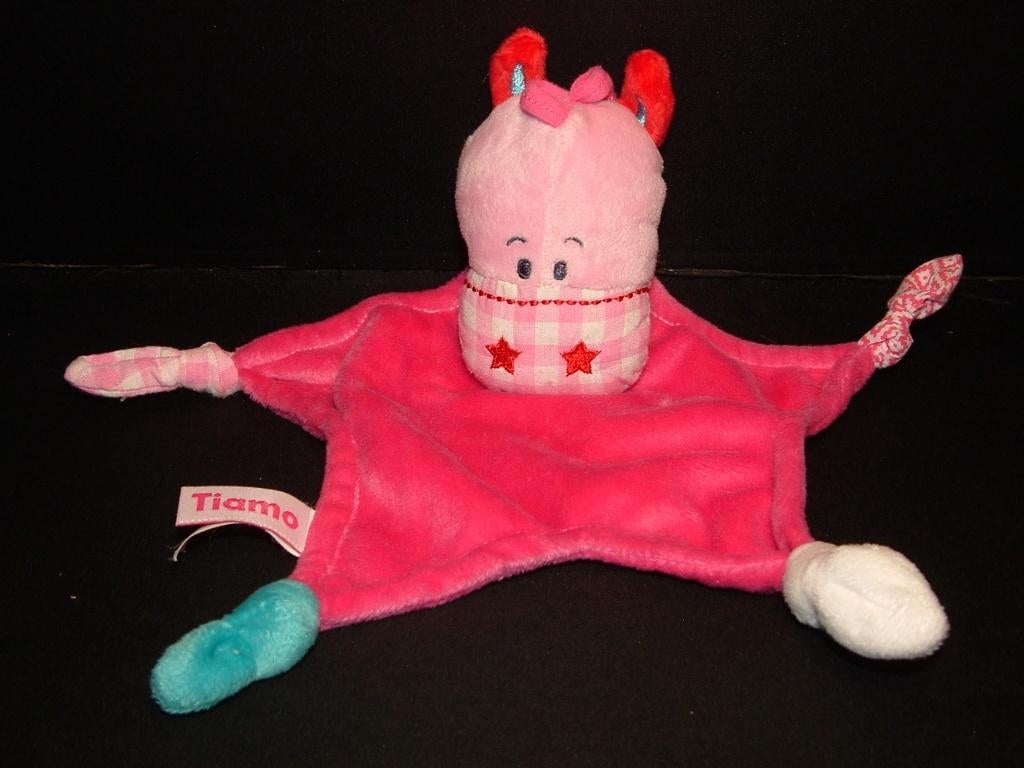 TIAMO PAARD POLLIE KNUFFELDOEKJE STERVORMIG VELOUR, Ophalen of Verzenden, Nieuw, Overige typen