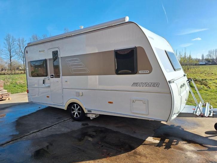Hymer Eriba Conga 465 Sporting, Caravans en Kamperen, Caravans, Particulier, tot en met 4, 1000 - 1250 kg, Rondzit, Hymer, Frans bed