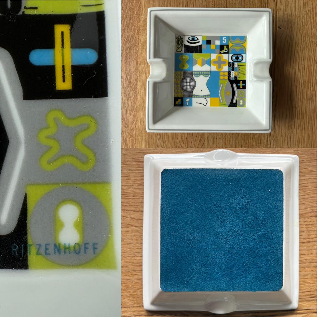 Ritzenhoff - asbak - porselein, Verzamelen, Ophalen of Verzenden, Nieuw, Asbak