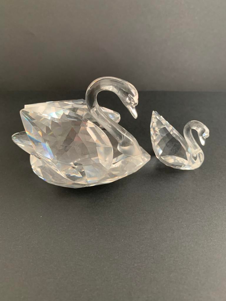 Twee Swarovski zwanen, Ophalen of Verzenden, Gebruikt, Figuurtje