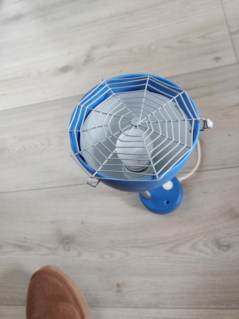 Blauw IKEA nachtlampje met spinnenweb, Huis en Inrichting, Lampen | Vloerlampen, Gebruikt, Ophalen of Verzenden, Minder dan 100 cm