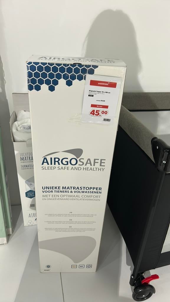 Airgosafe topper 70x150, Ophalen, Nieuw