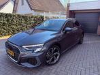 Audi A3 40 Tfsi e 3x S-line Bang & Olufsen, Daytonagrijs…, Auto's, Audi, Zwart, 4 cilinders, 1535 kg, Leder en Stof