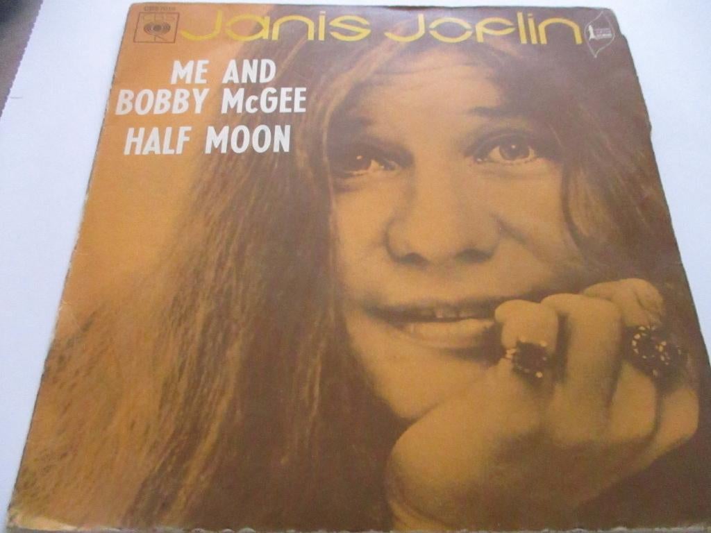 Janis Joplin _ Me and Bobby McGee/Half moon = 1970, Cd's en Dvd's, Vinyl Singles, Ophalen of Verzenden, Gebruikt, Rock en Metal