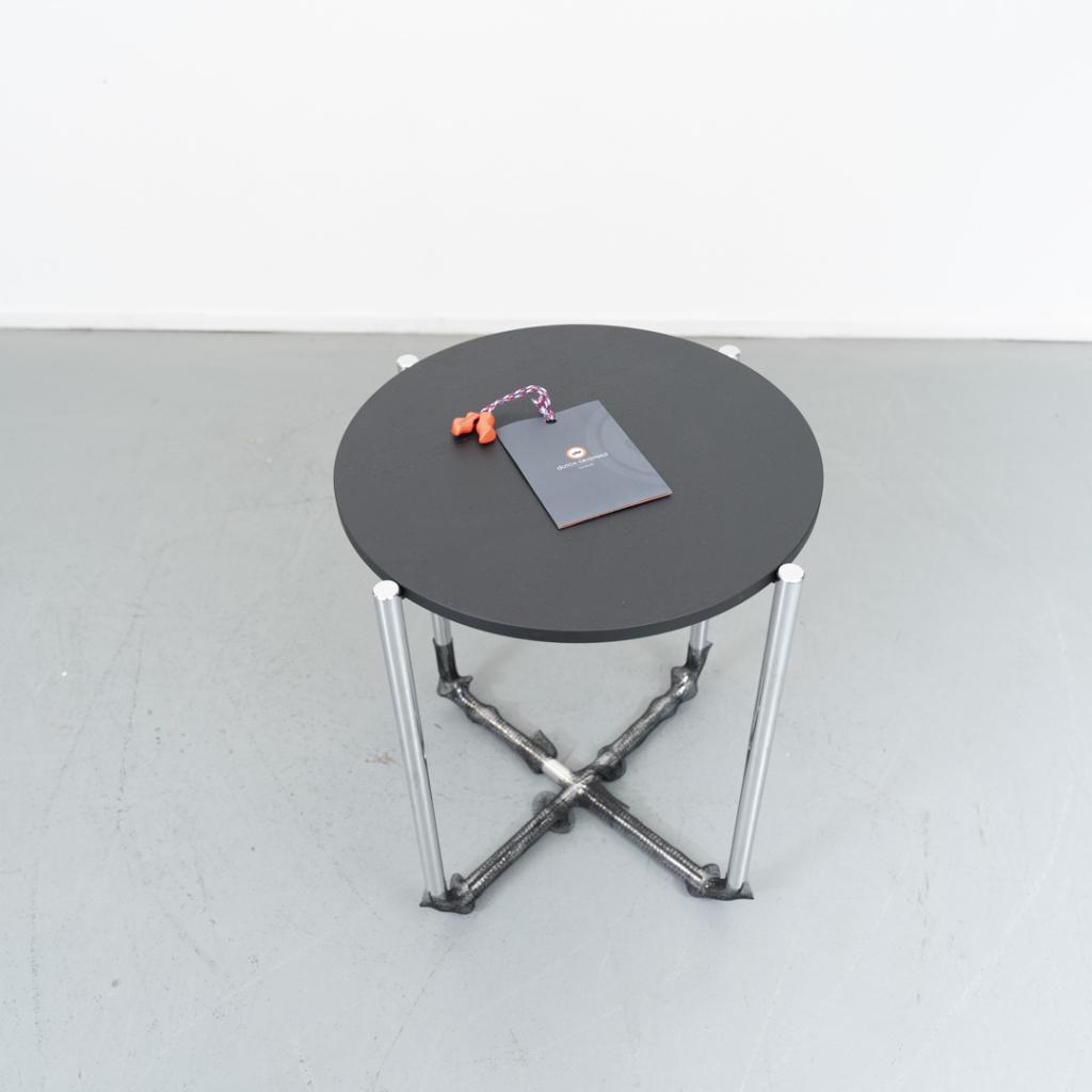 5 Gispen Today 413 bijzettafel Zwart Nieuw, Minder dan 55 cm, Nieuw, Ophalen of Verzenden, Glas