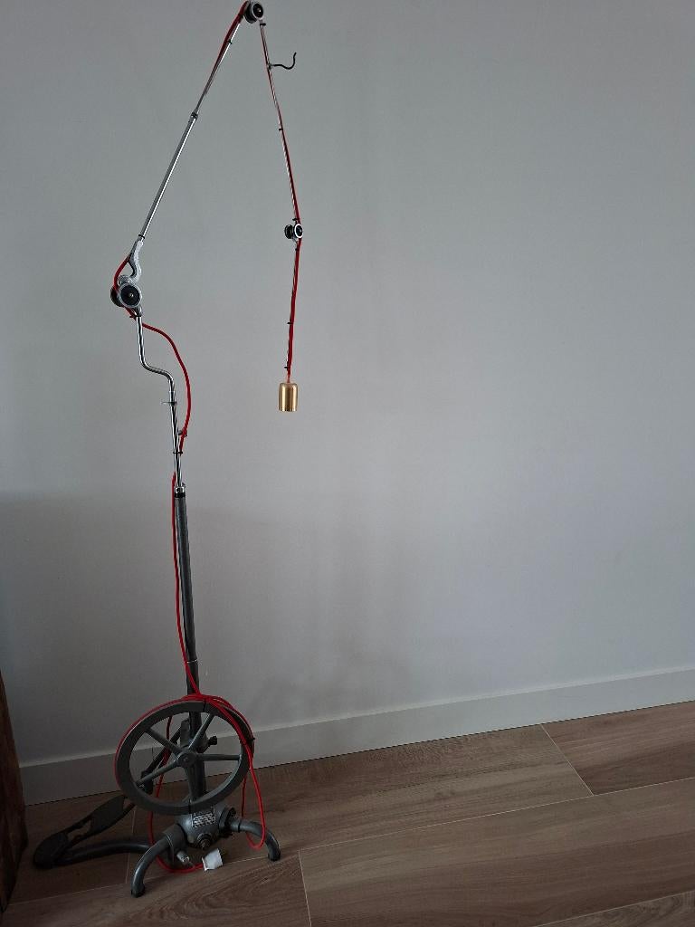 oude tandartsboor (omgebouwd tot lamp (vintage), Antiek en Kunst, Ophalen