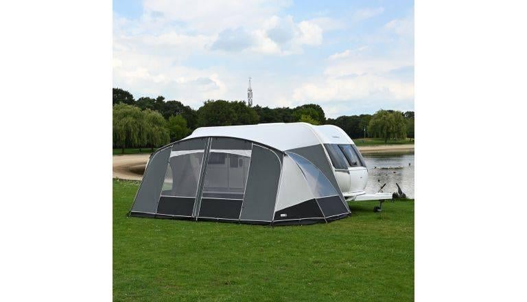 Unico Verona met voorwand maat 6, Caravans en Kamperen, Voortenten en Luifels, Ophalen, Zo goed als nieuw, Ten Cate All Season 240g/m2
