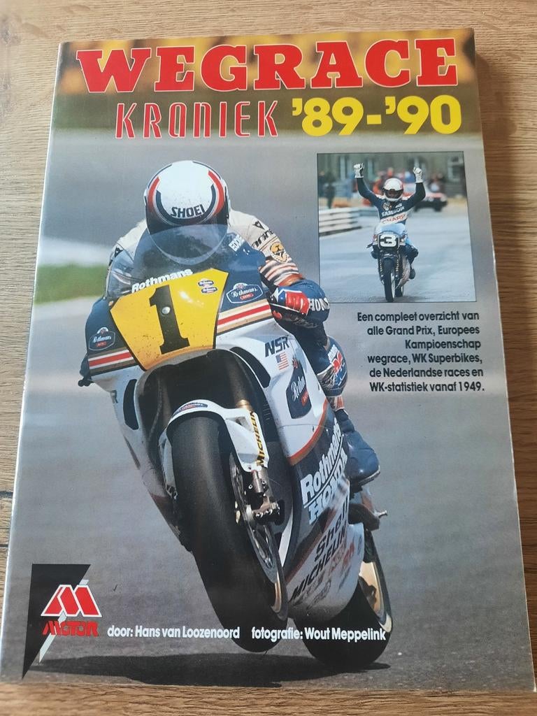 WEGRACE KRONIEK '89-'90 - Boek over Grand Prix wegrace, Verzenden, Zo goed als nieuw, Algemeen, Hans van Loozenoord