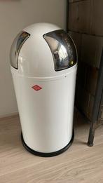 Wesco Pushboy Duo prullenbak - Wit -50 liter, Ophalen, Gebruikt, 40 liter of meer, Metaal