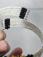 Vintage gemstone bead choker ketting halsketting boho Ibiza, Overige materialen, Gebruikt, Wit, Ophalen of Verzenden