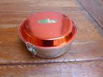 Vintage ronde aluminium lunch box, Majestic, Ophalen of Verzenden
