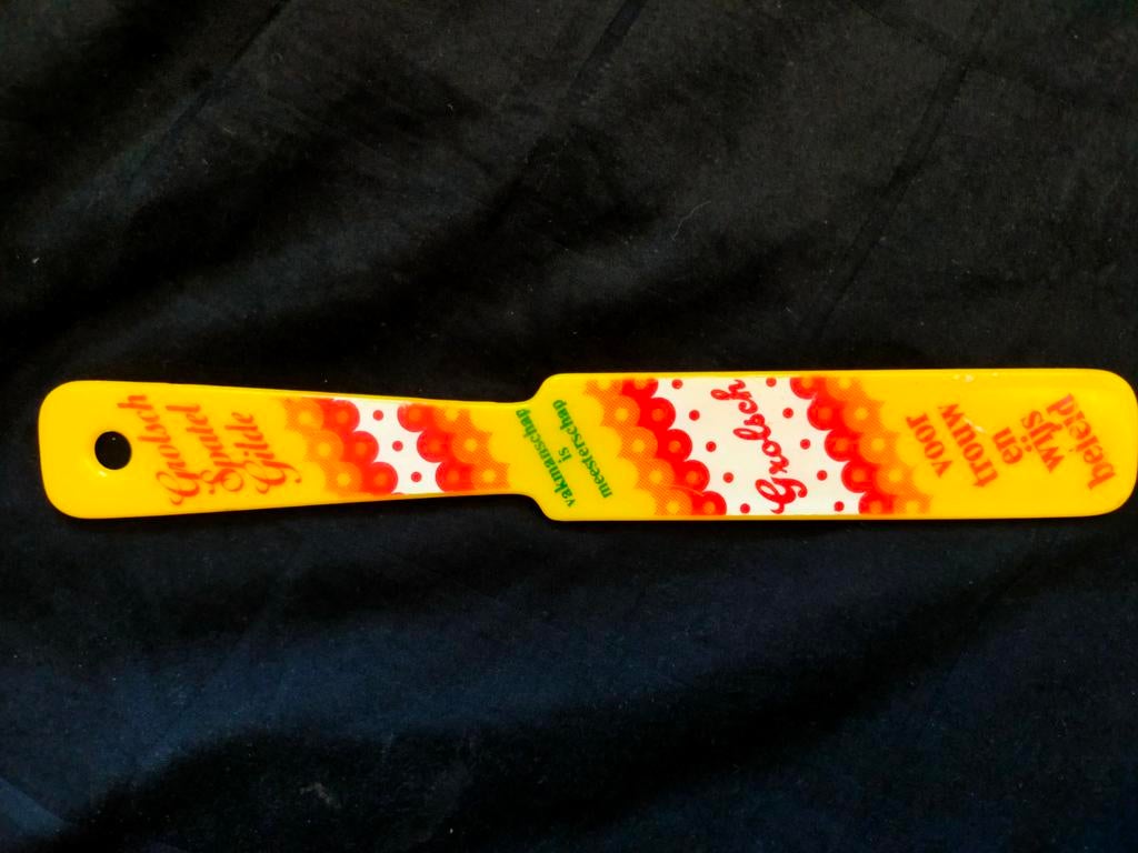 Grolsch Spatel Schuimspaan - Vintage Keukenhulp, Huis en Inrichting, Ophalen of Verzenden, Overige merken, Overige typen, Gebruikt