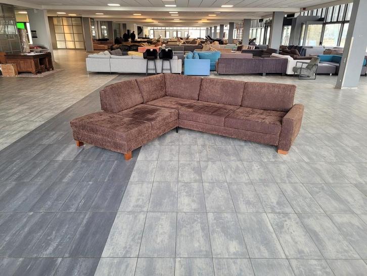 ❇️️️️ OUTLET donkerbruine hoekbank 300x250 | GRATIS BEZORGEN, Huis en Inrichting, Banken | Bankstellen, Zo goed als nieuw, Hoekbank