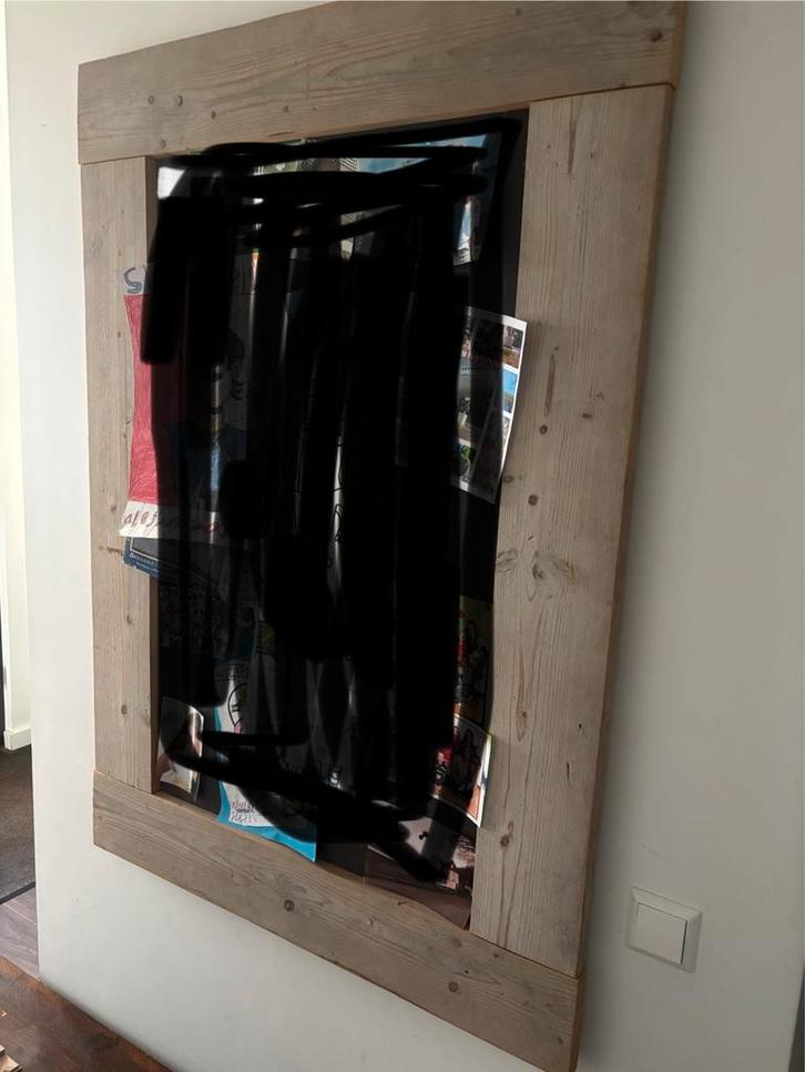 Prikbord van steigerhout - Rustieke stijl, Huis en Inrichting, Woonaccessoires | Memoborden, Gebruikt, Prikbord, Ophalen of Verzenden