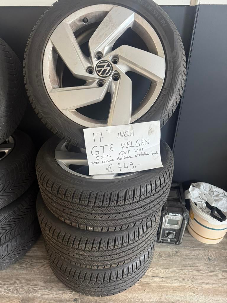 Volkswagen golf velgen met nieuwe banden, Ophalen of Verzenden, Gebruikt