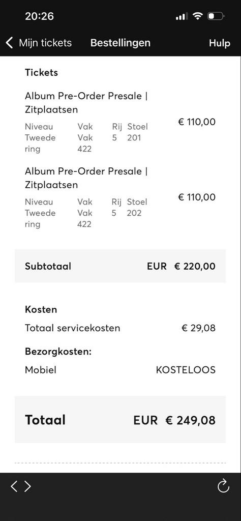 Harry Styles 20 mei - 2 kaarten, Tickets en Kaartjes, Concerten | Overige, Twee personen, Mei