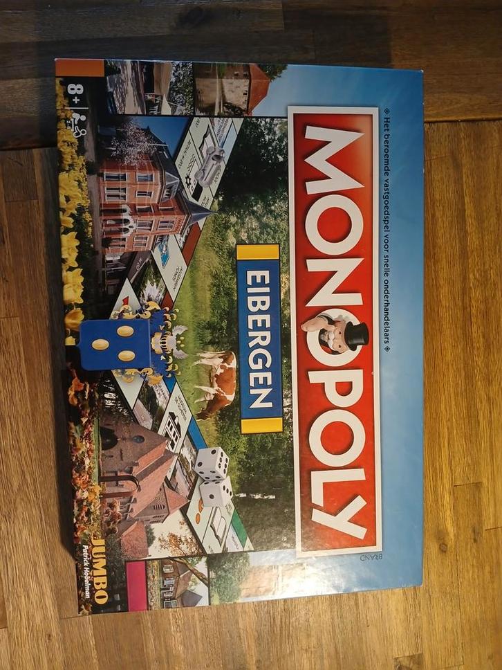 Monopoly Eibergen - Het bekende vastgoedspel, Hobby en Vrije tijd, Gezelschapsspellen | Bordspellen, Zo goed als nieuw, Drie of vier spelers