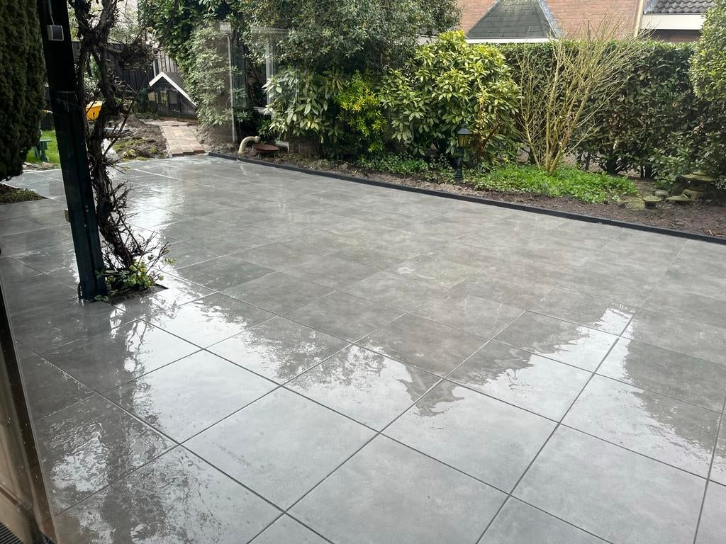 60x60x3 cm keramische tegel grijs, Tuin en Terras, Tegels en Klinkers, Ophalen, Keramiek, Nieuw, 5 tot 10 m²