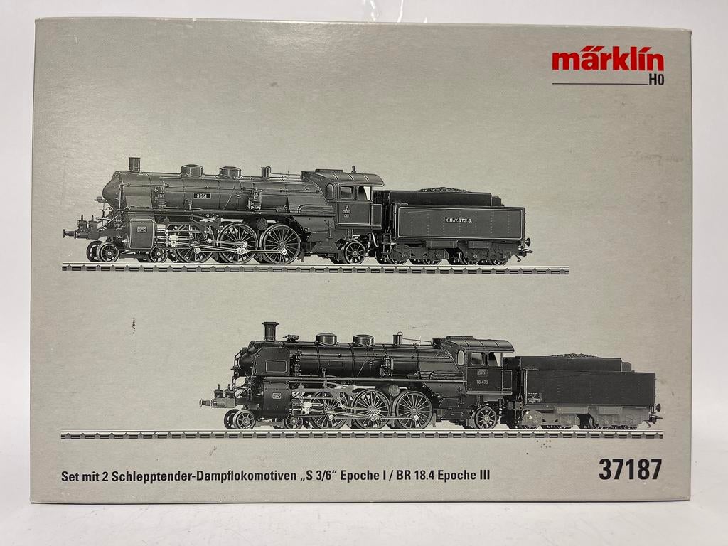 ** NIEUW ** 2x Märklin 37187 S3/6K.Bay.sts.B. en BR 18 DB **, Hobby en Vrije tijd, Modeltreinen | H0, Wisselstroom, Locomotief