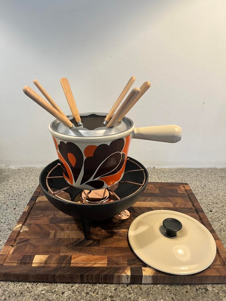 Le creuset fondue set zeer goede staat, Ophalen of Verzenden, Zo goed als nieuw