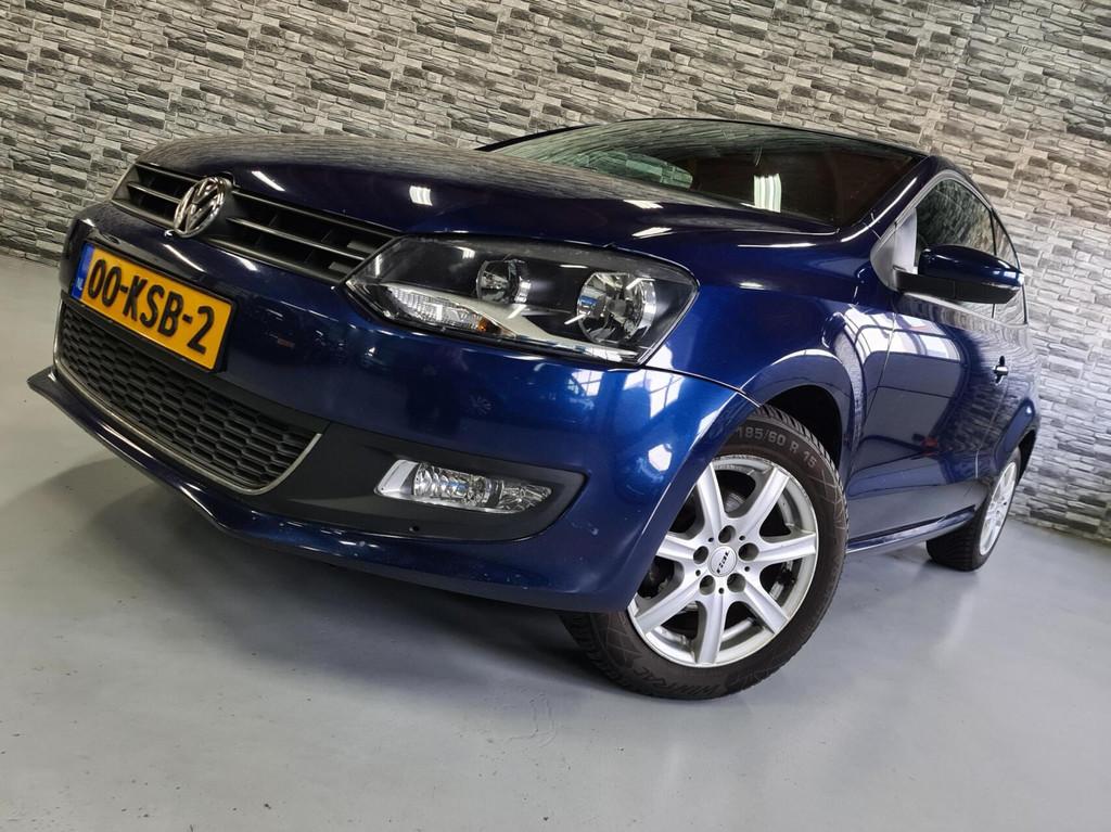 Volkswagen Polo 1.4-16V Highline*DSG automaat*Bluetooth*NAP!, Euro 5, 86 pk, 4 cilinders, Blauw