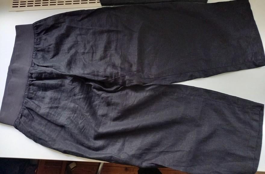 PAPRIKA mooie zwarte linnen broek, maat 2 / 40 - 42, Maat 38/40 (M), Verzenden, Zwart, Zo goed als nieuw