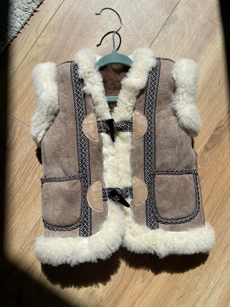 Vintage lammy bodywarmer voor kids 1-2 jaar, Ophalen of Verzenden, Gebruikt, Jongen of Meisje