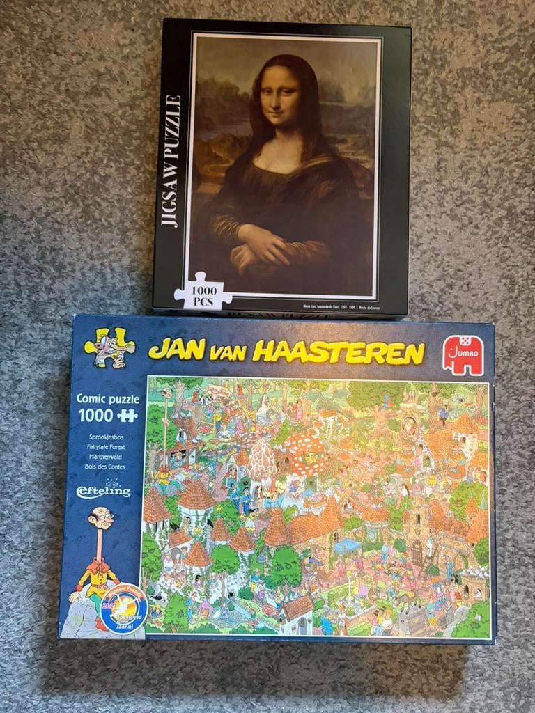 2 puzzels, Ophalen, 500 t/m 1500 stukjes, Zo goed als nieuw
