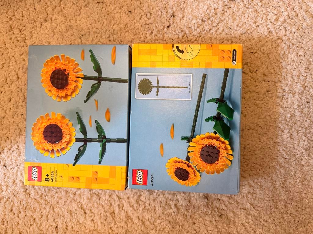 LEGO Zonnebloemen (40524) - Set van 2, Lego, Nieuw, Ophalen of Verzenden, Ongeopend/sealed