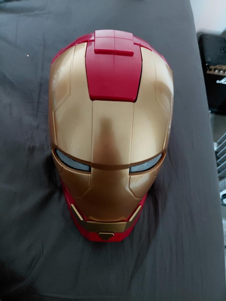 Iron Man Helm MK5 met geluid - Plastic, Ophalen of Verzenden, Zo goed als nieuw
