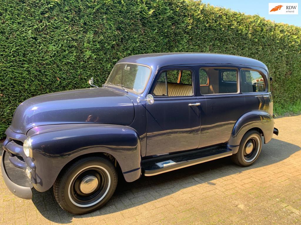Chevrolet USA Surburban Panel 1954 8-cil Automaat, Auto's, Oldtimers, Automaat, Metallic lak, Overige carrosserieën, Chevrolet