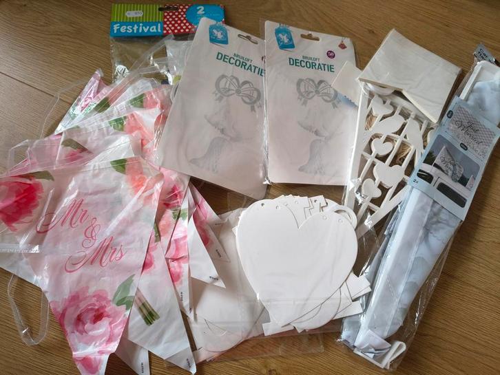 Decoratie voor bruiloft, Hobby en Vrije tijd, Feestartikelen, Nieuw, Versiering, Geboorte of Huwelijk, Ophalen of Verzenden
