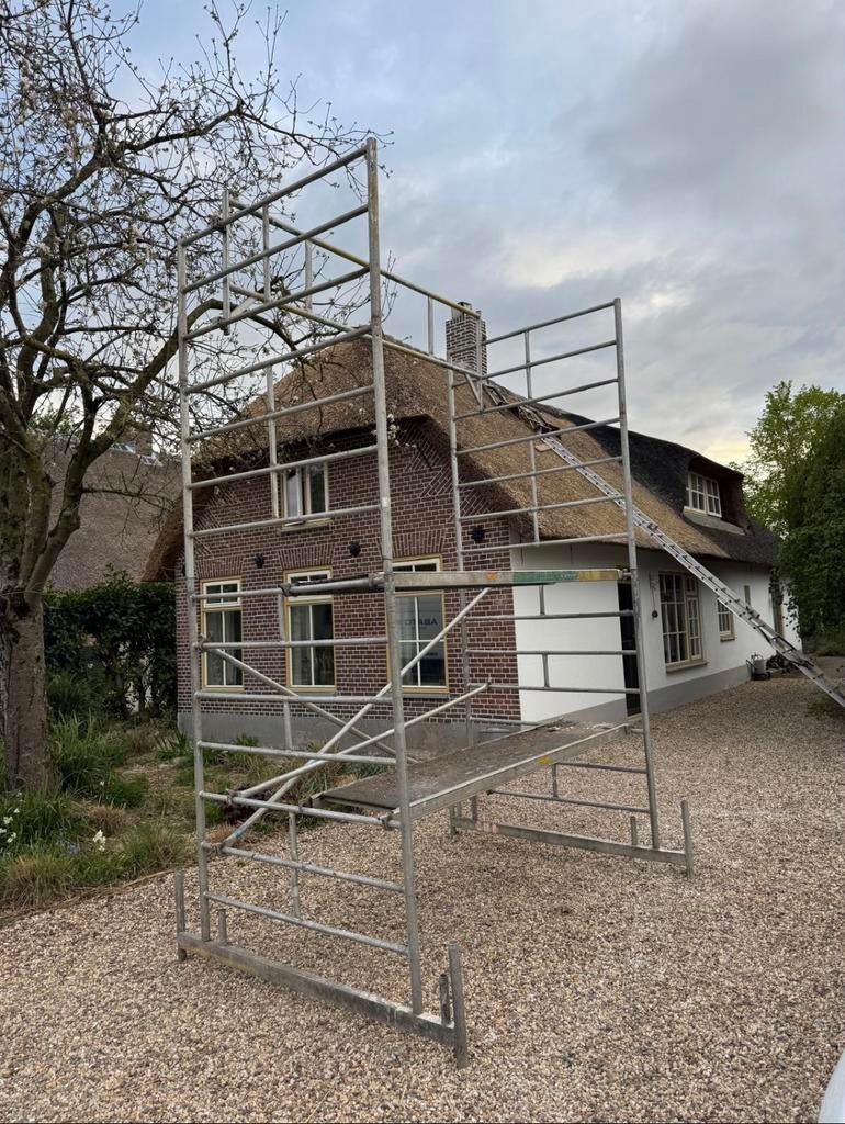 Bouwsteiger te huur 4m, Doe-het-zelf en Verbouw, Steigers, Ophalen of Verzenden, Zo goed als nieuw, Overige typen, 2 tot 5 meter
