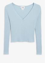 Baby blue cropped cardigan (Monki), Blauw, Ophalen of Verzenden, Zo goed als nieuw, Monki