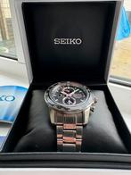 Seiko Sportura Perpetual Solar Chronograph SSC357P1, Gebruikt, Staal, Polshorloge, Ophalen of Verzenden
