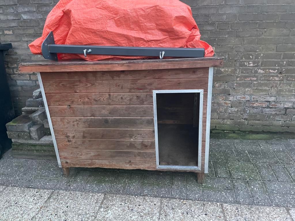 Groot nachthok hondenverblijf, Dieren en Toebehoren, Hondenhokken, 100 cm of meer, Hondenhok, Ophalen of Verzenden, 110 cm of meer