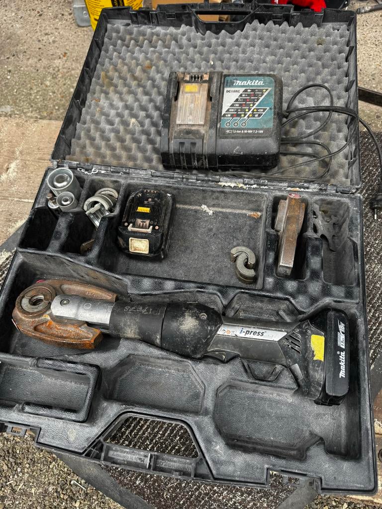 Henco perstang met lader en accu, Ophalen of Verzenden, Gebruikt